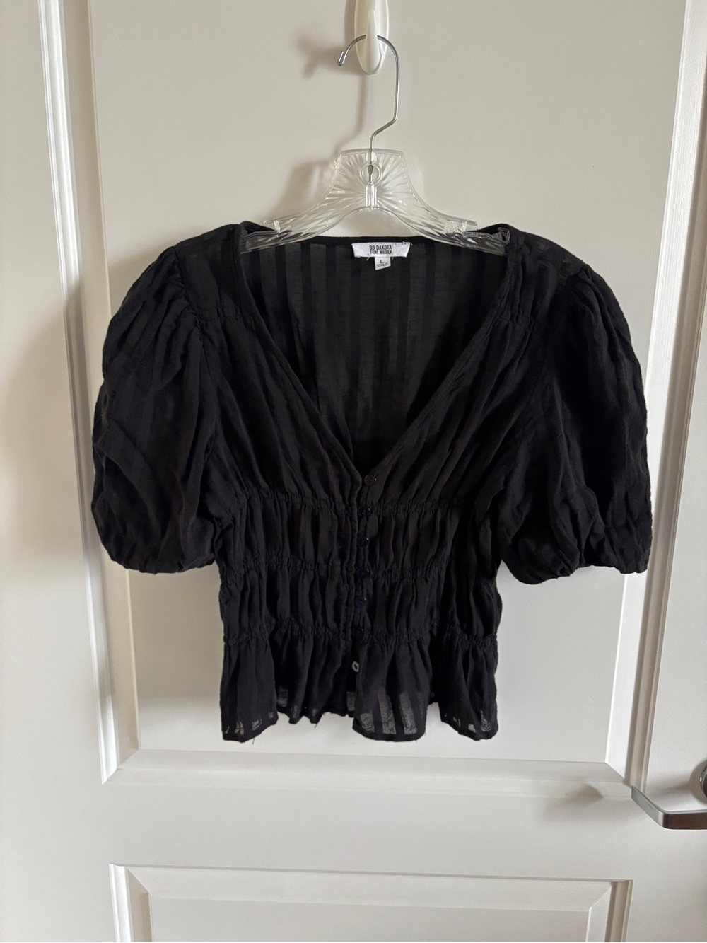 Steve Madden BB Dakota Puff Sleeve Top - Picture 6 of 8